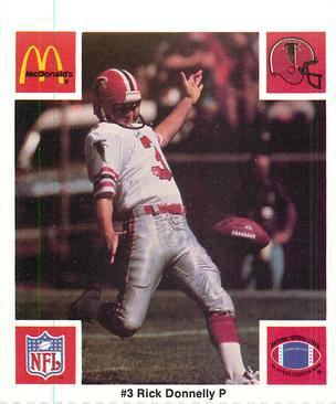 1986 McDonald's Atlanta Falcons #NNO Rick Donnelly Front