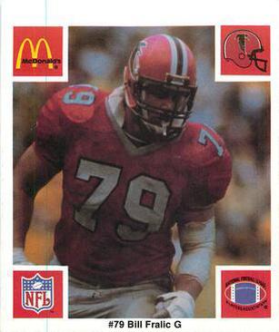 1986 McDonald's Atlanta Falcons #NNO Bill Fralic Front