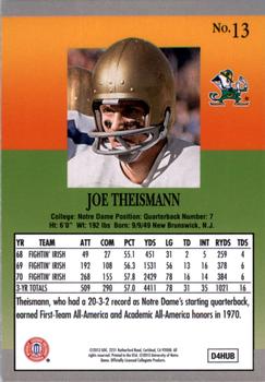 2013 Fleer Retro #13 Joe Theismann Back