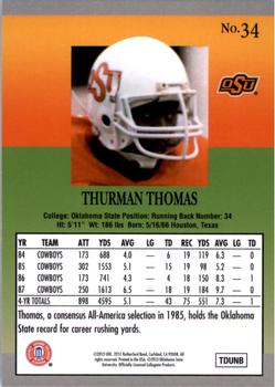 2013 Fleer Retro #34 Thurman Thomas Back