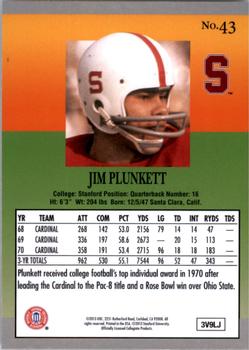 2013 Fleer Retro #43 Jim Plunkett Back