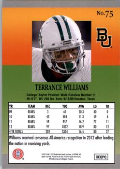 2013 Fleer Retro #75 Terrance Williams Back