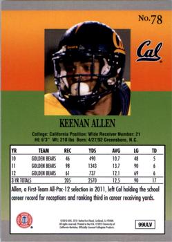 2013 Fleer Retro #78 Keenan Allen Back