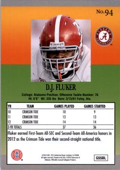 2013 Fleer Retro #94 D.J. Fluker Back
