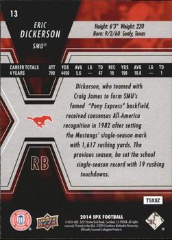 2014 SPx #13 Eric Dickerson Back