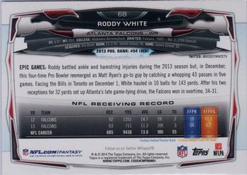 2014 Topps #68 Roddy White Back
