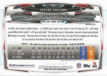 2014 Topps #42 Steven Jackson Back