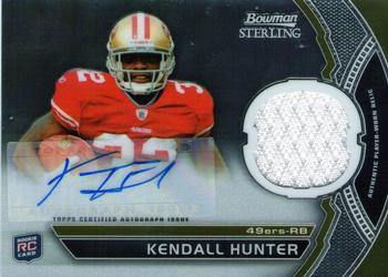 2011 Bowman Sterling - Autographed Relics #BSAR-KH Kendall Hunter Front