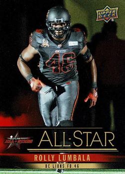 2013 Upper Deck CFLPA All-Stars #AS-14 Rolly Lumbala Front