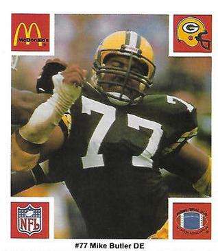 1986 McDonald's Green Bay Packers #NNO Mike Butler Front