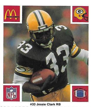 1986 McDonald's Green Bay Packers #NNO Jessie Clark Front