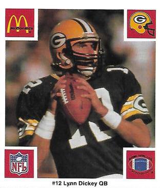 1986 McDonald's Green Bay Packers #NNO Lynn Dickey Front