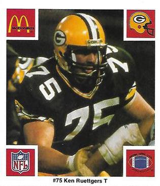 1986 McDonald's Green Bay Packers #NNO Ken Ruettgers Front