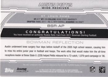 2011 Bowman Sterling - Relic #BSR-AP Austin Pettis Back