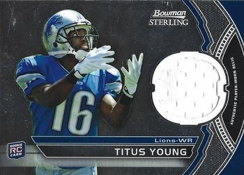 2011 Bowman Sterling - Relic #BSR-TY Titus Young Front