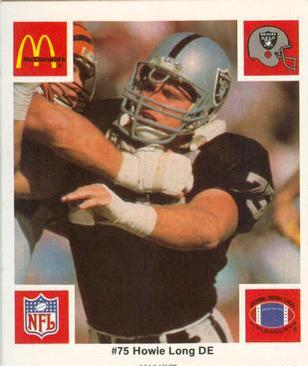 1986 McDonald's Los Angeles Raiders #NNO Howie Long Front