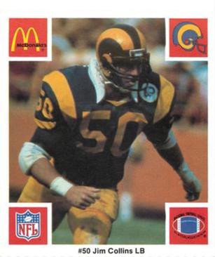1986 McDonald's Los Angeles Rams #NNO Jim Collins Front