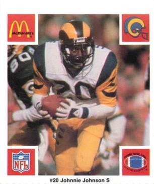 1986 McDonald's Los Angeles Rams #NNO Johnnie Johnson Front