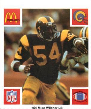 1986 McDonald's Los Angeles Rams #NNO Mike Wilcher Front