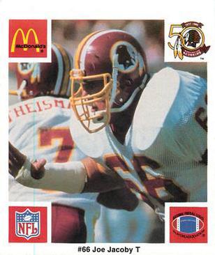 1986 McDonald's Washington Redskins #NNO Joe Jacoby Front