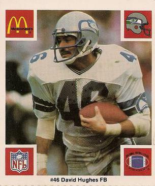 1986 McDonald's Seattle Seahawks #NNO David Hughes Front
