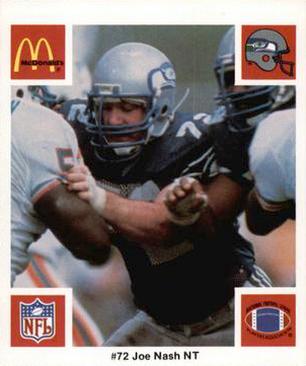 1986 McDonald's Seattle Seahawks #NNO Joe Nash Front