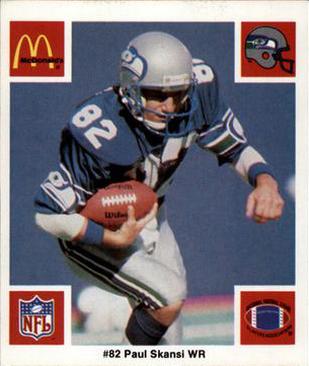 1986 McDonald's Seattle Seahawks #NNO Paul Skansi Front