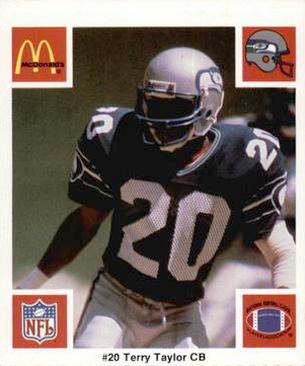 1986 McDonald's Seattle Seahawks #NNO Terry Taylor Front