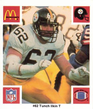 1986 McDonald's Pittsburgh Steelers #NNO Tunch Ilkin Front
