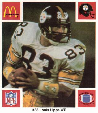 1986 McDonald's Pittsburgh Steelers #NNO Louis Lipps Front