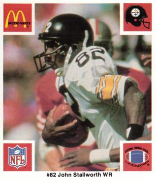 1986 McDonald's Pittsburgh Steelers #NNO John Stallworth Front