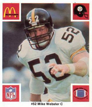 1986 McDonald's Pittsburgh Steelers #NNO Mike Webster Front