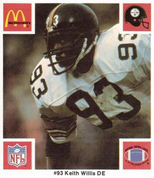 1986 McDonald's Pittsburgh Steelers #NNO Keith Willis Front