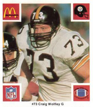 1986 McDonald's Pittsburgh Steelers #NNO Craig Wolfley Front