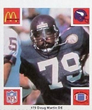 1986 McDonald's Minnesota Vikings #NNO Doug Martin Front