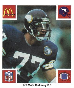 1986 McDonald's Minnesota Vikings #NNO Mark Mullaney Front