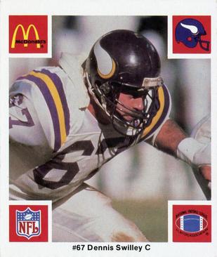 1986 McDonald's Minnesota Vikings #NNO Dennis Swilley Front