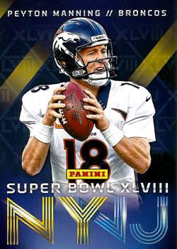 2014 Panini Super Bowl XLVIII Denver Broncos #1 Peyton Manning Front