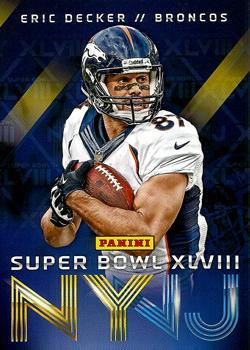 2014 Panini Super Bowl XLVIII Denver Broncos #4 Eric Decker Front