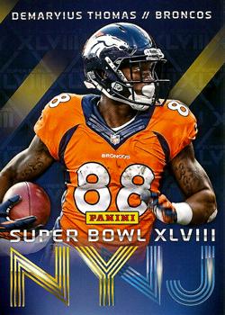 2014 Panini Super Bowl XLVIII Denver Broncos #5 Demaryius Thomas Front