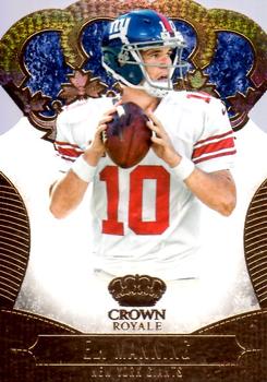 2013 Panini Crown Royale - Bronze (Die Cut Crown) #38 Eli Manning Front