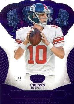 2013 Panini Crown Royale - Purple #38 Eli Manning Front