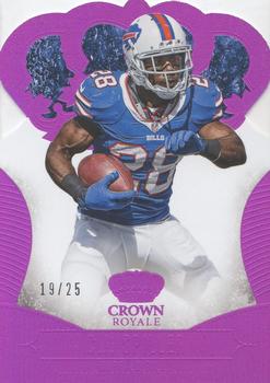 2013 Panini Crown Royale - Red Holo (Die Cut Crown) #17 C.J. Spiller Front