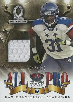 2013 Panini Crown Royale - All Pros Materials #9 Kam Chancellor Front