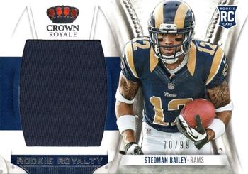 2013 Panini Crown Royale - Rookie Royalty Jumbo Materials #33 Stedman Bailey Front