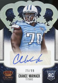 2013 Panini Crown Royale - Rookie Signatures Silver Holofoil #116 Chance Warmack Front