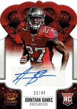 2013 Panini Crown Royale - Rookies Signature Red #148 Johnthan Banks Front