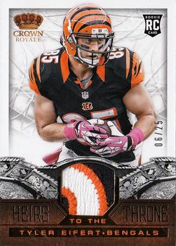 2013 Panini Crown Royale - Heirs to the Throne Materials Prime #37 Tyler Eifert Front