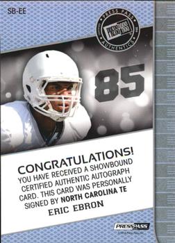 2014 Press Pass Showbound #SBEE Eric Ebron Back