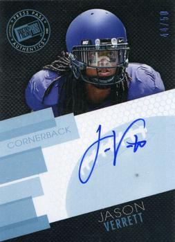 2014 Press Pass - Autographs Blue #PPS-JV Jason Verrett Front